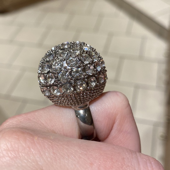 Crystal Necklace with Crystal Domed Ring with BONUS blue Ring - Picture 4 of 16